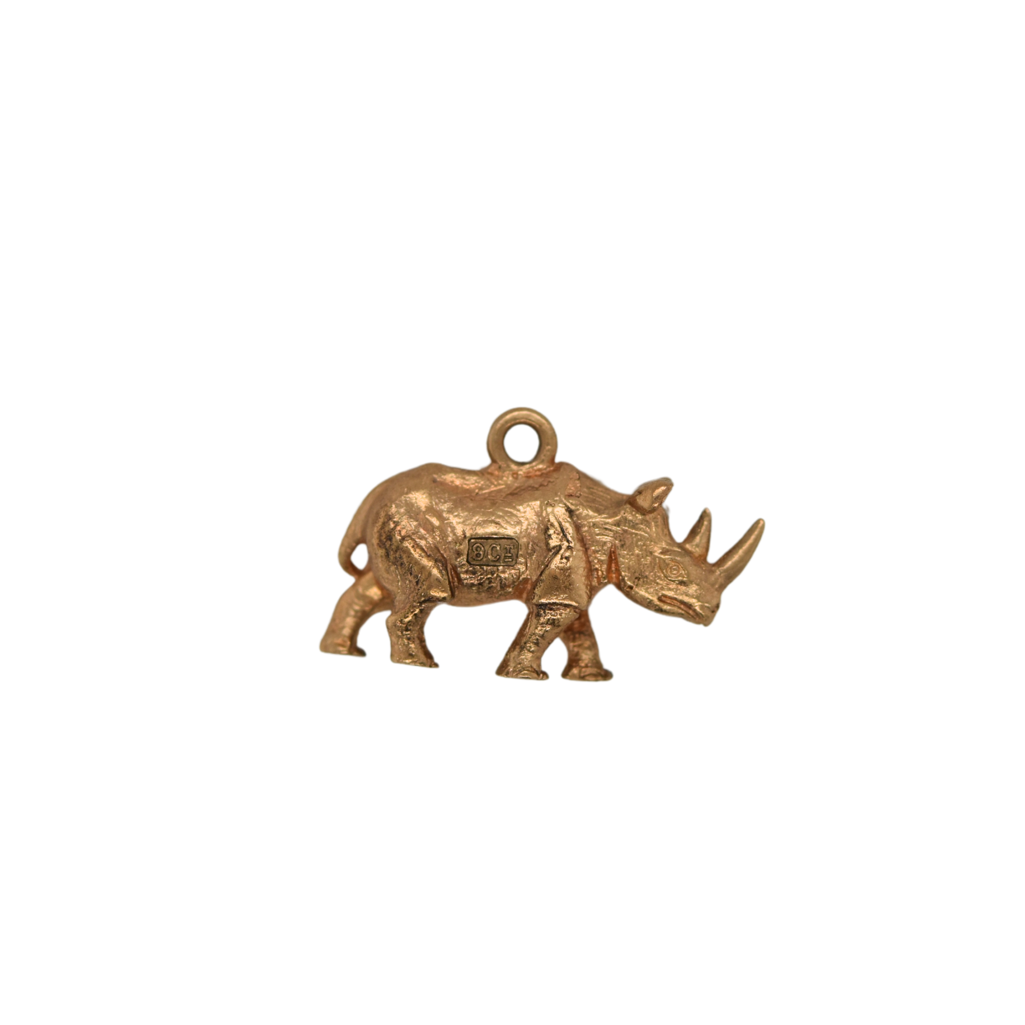 Vintage Rhinoceros Charm