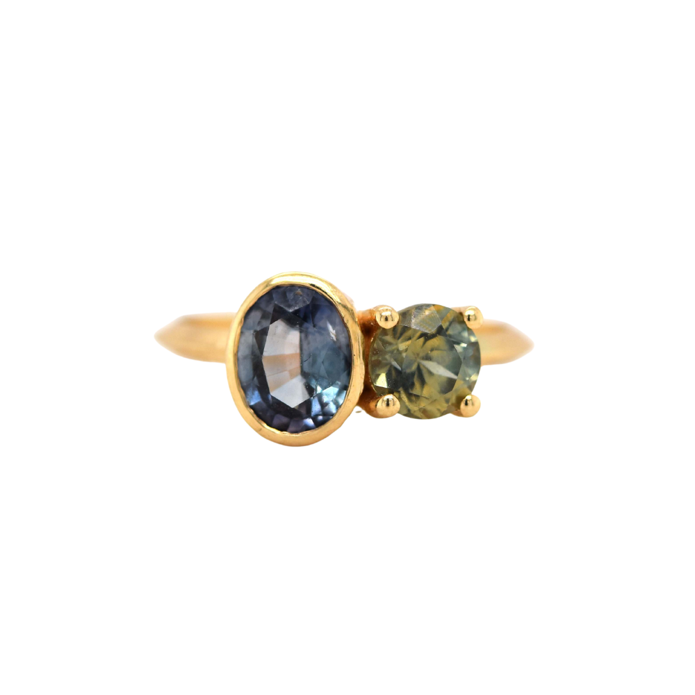 Montana Sapphire Toi-et-Moi Ring