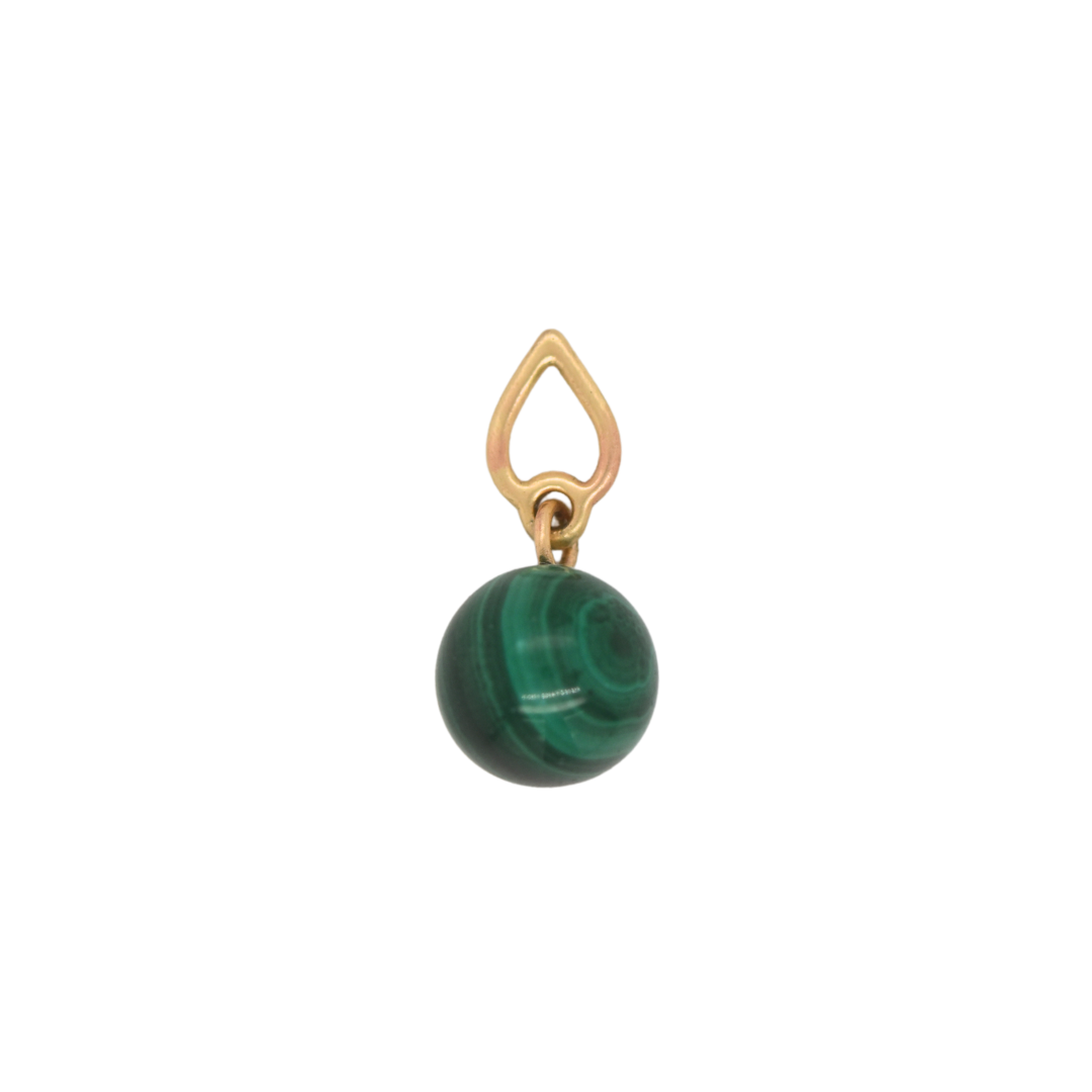 Baspa Malachite Tear Pendant