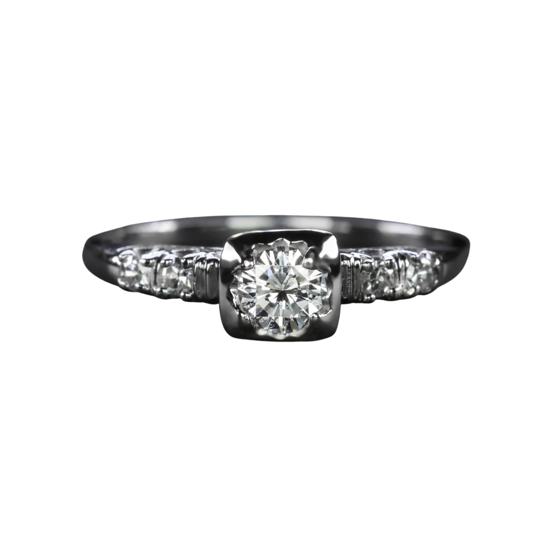 0.30 ct Vintage Diamond Engagement Ring