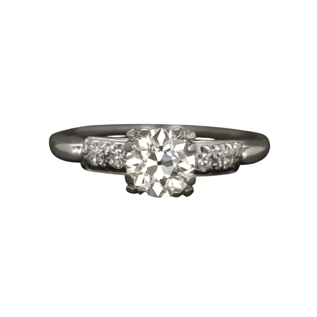 1.15 ct Old European Cut Diamond Ring