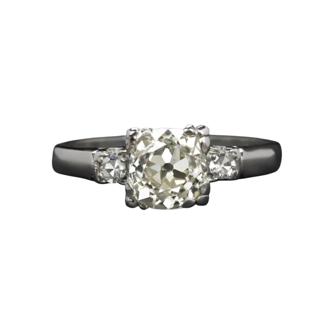 Vintage Old European Cut Diamond Engagement Ring