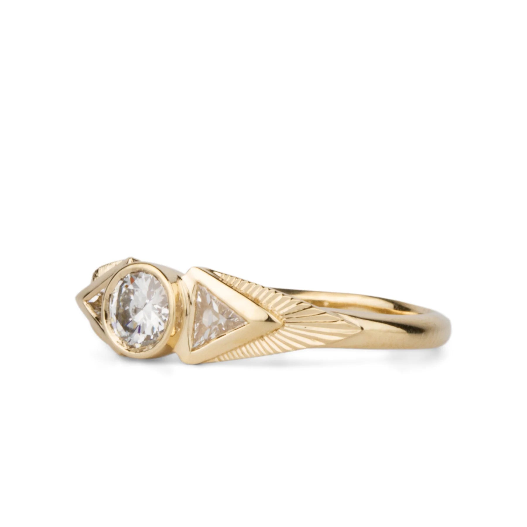 Athena Ring with Old European Cut Diamond