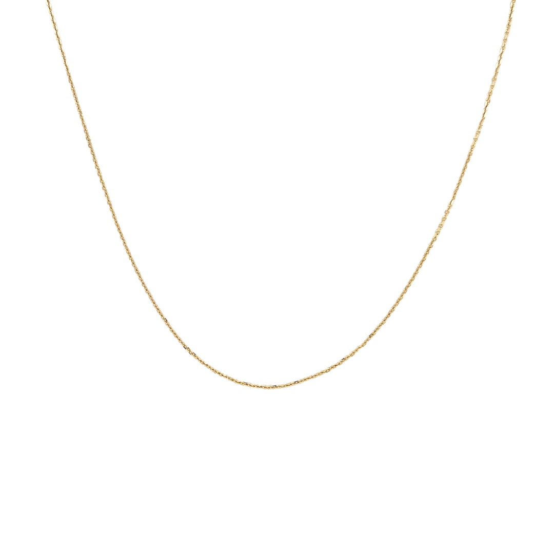 0.8mm Diamond Cut Cable Chain