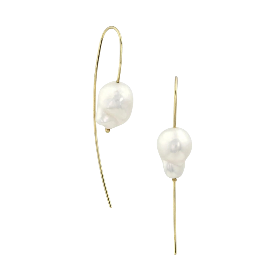 Nova Baroque Earrings - White — WHITE/SPACE Trunk Show