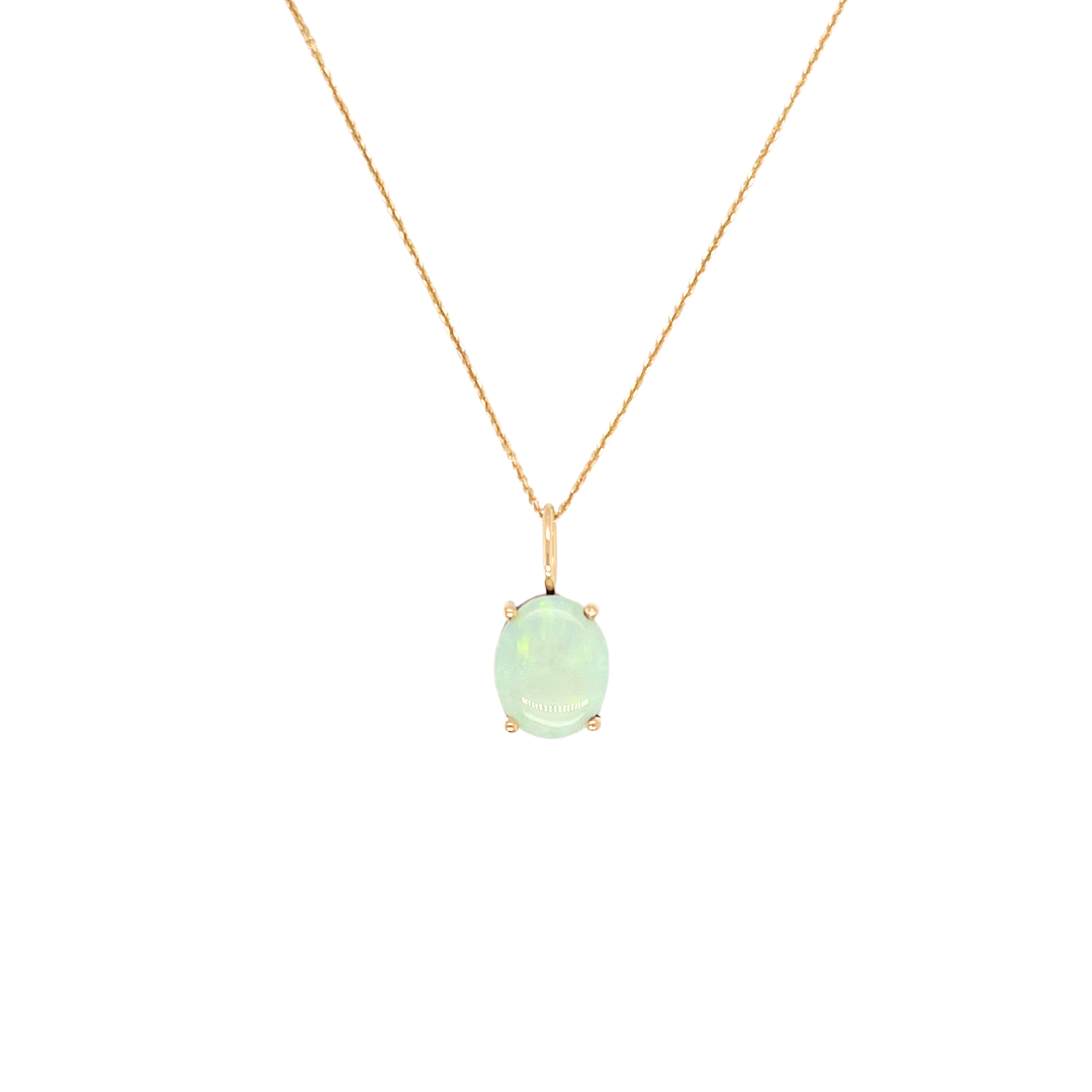 Large Oval Solo Charm Necklace