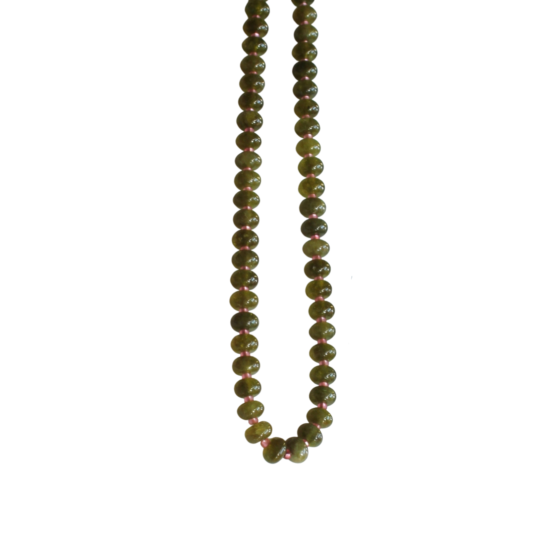 Willow Candy Bead Necklace - Green
