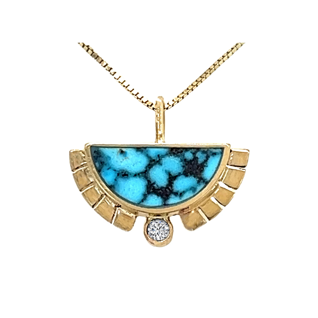Rising Sol Turquoise Necklace — Commitment, Curated