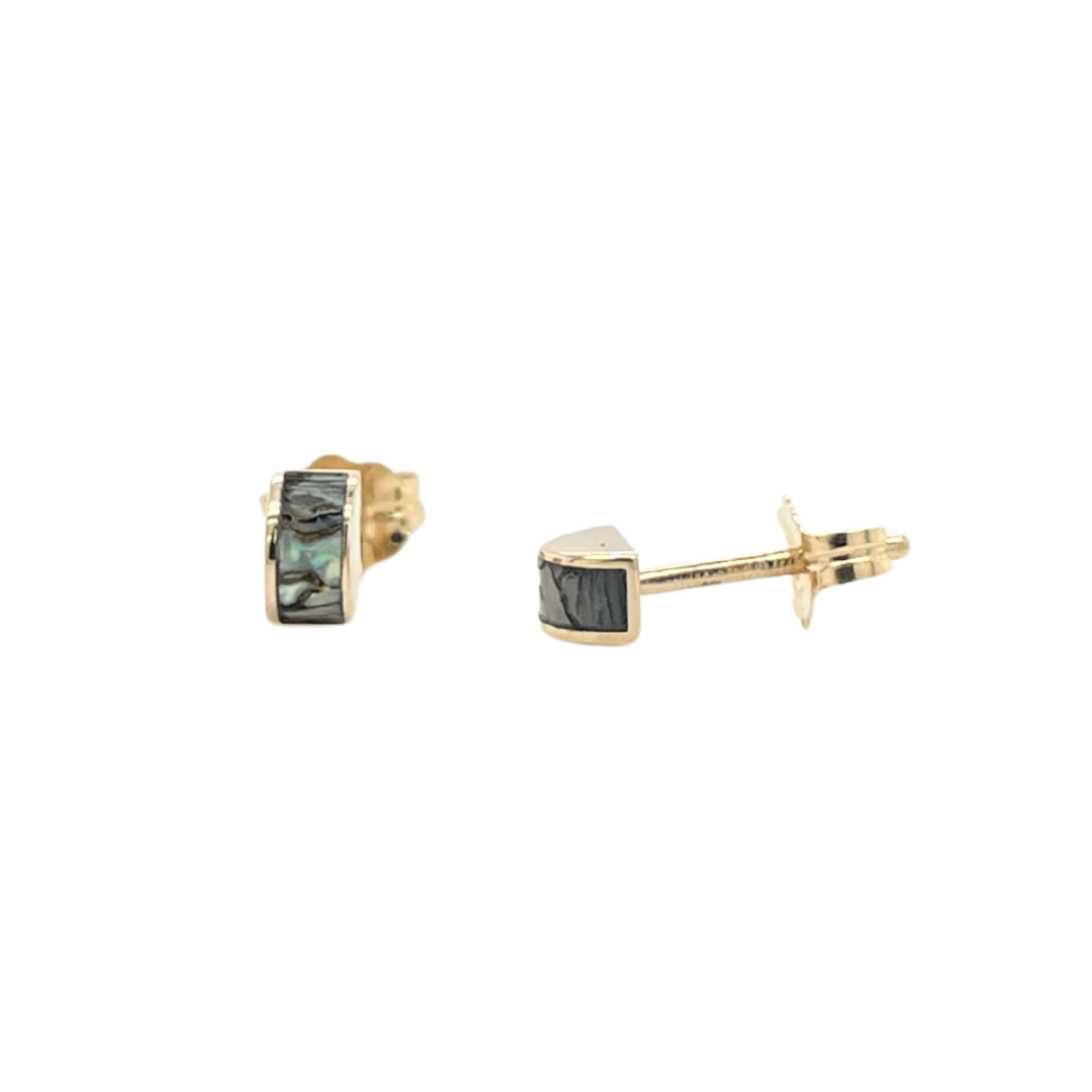 Small Luna Stud - Abalone Shell