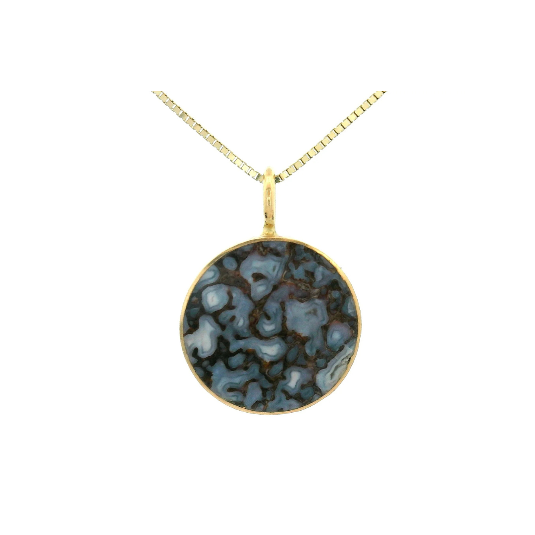 Circ Necklace - Fossilized Dinosaur Bone — Young in the Mountains Residency
