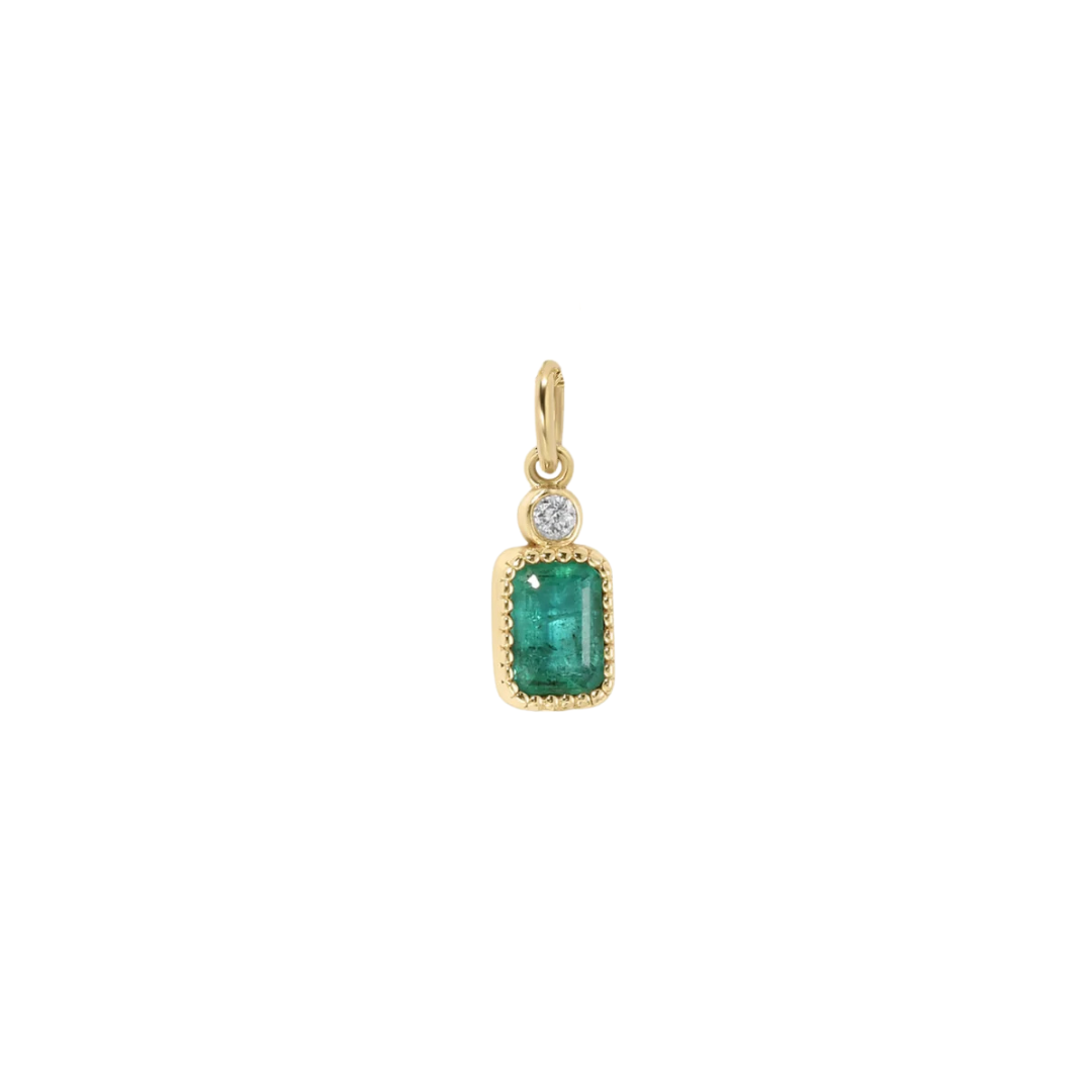 Eva Emerald Station Pendant — Zahava Heirlooms Trunk Show