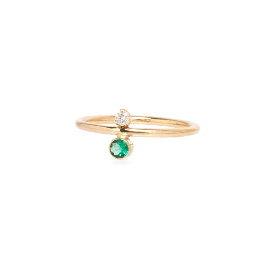 Emerald & Diamond Ring