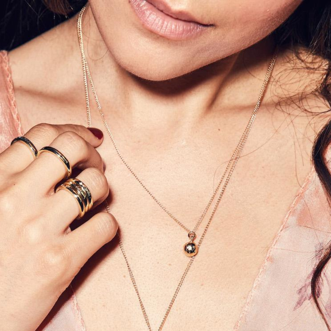 Mini Gold Atlas Charm — Zahava Heirlooms Trunk Show