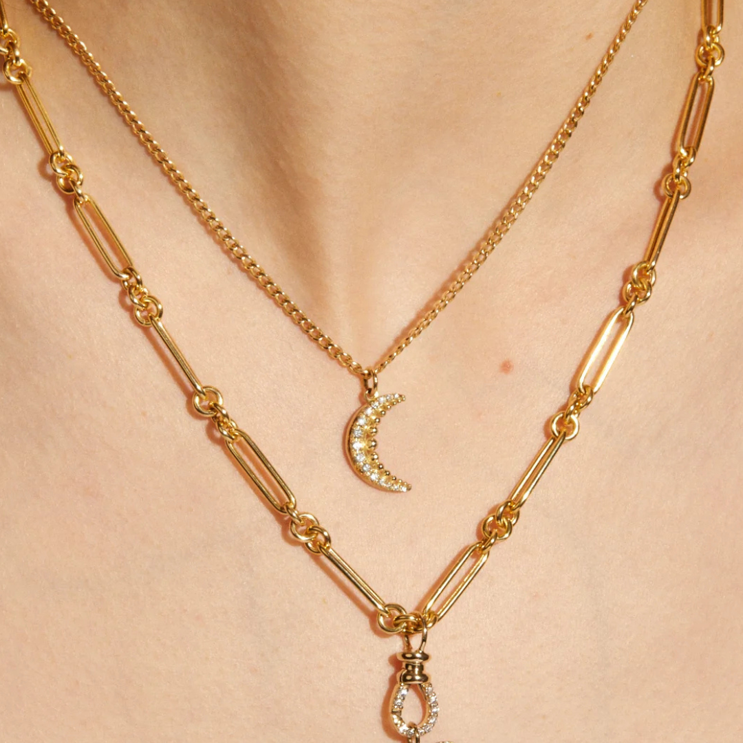 Crescent Diamond Charm - Zahava Heirlooms Trunk Show