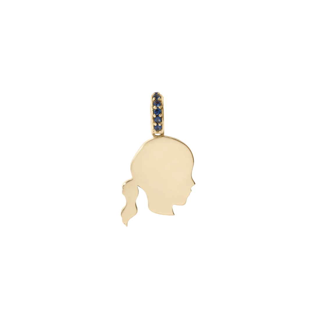 Customized Silhouetted Portrait Pendant - Zahava Heirlooms Trunk Show