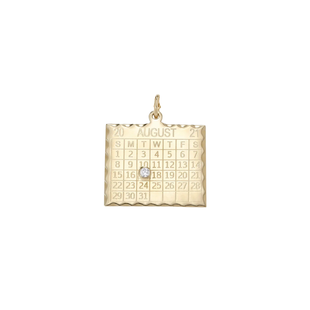 1960s Calendar Charm - Zahava Heirlooms Trunk Show