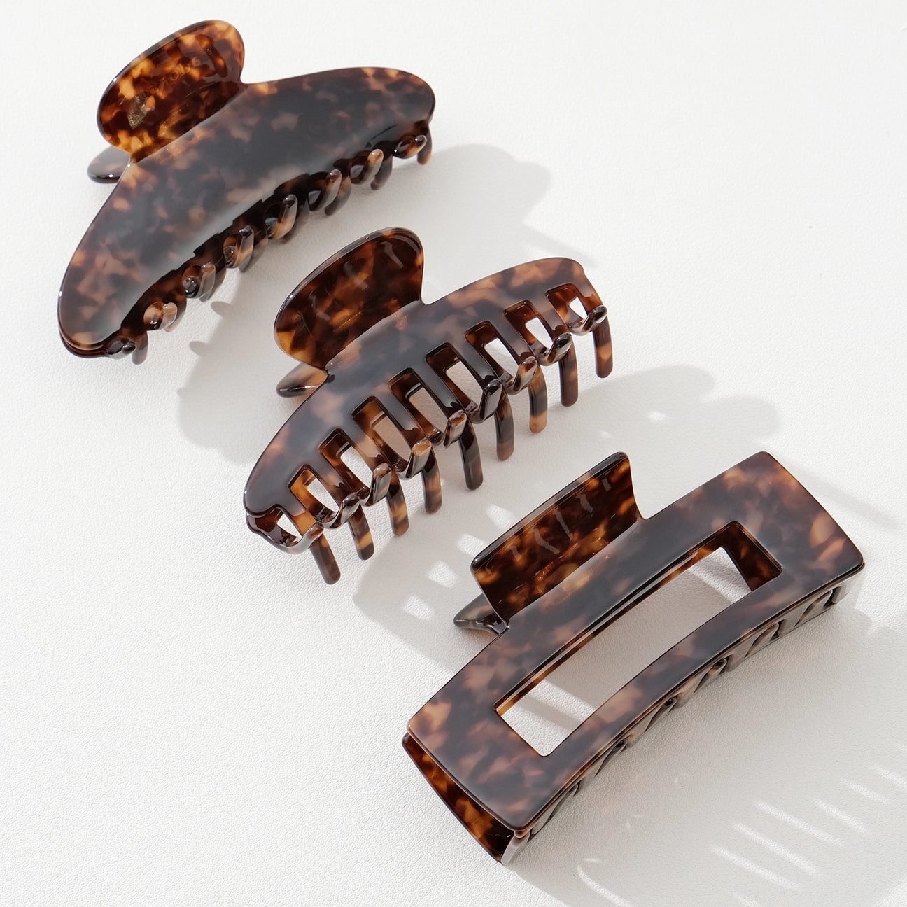 Luna Large Claw Clip - Deep Tortoise