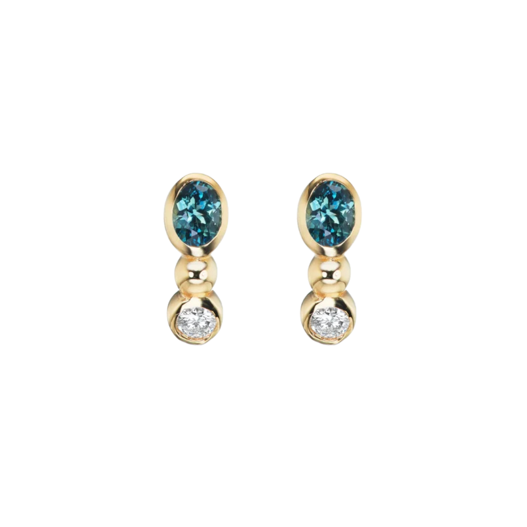 Rowan Earrings - Sapphire — BRUCE Jewelry Trunk Show