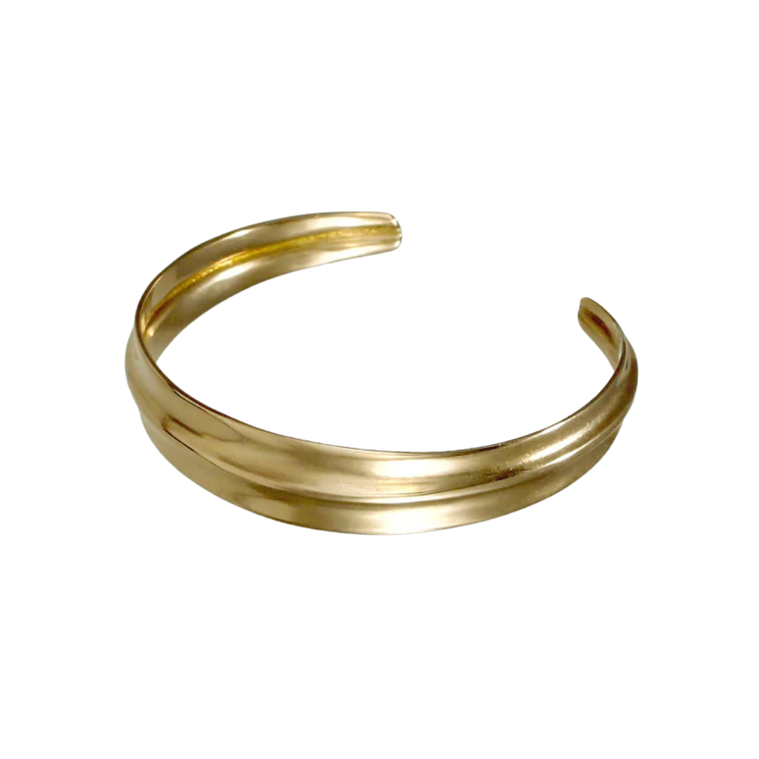 Ridge Cuff - Brass