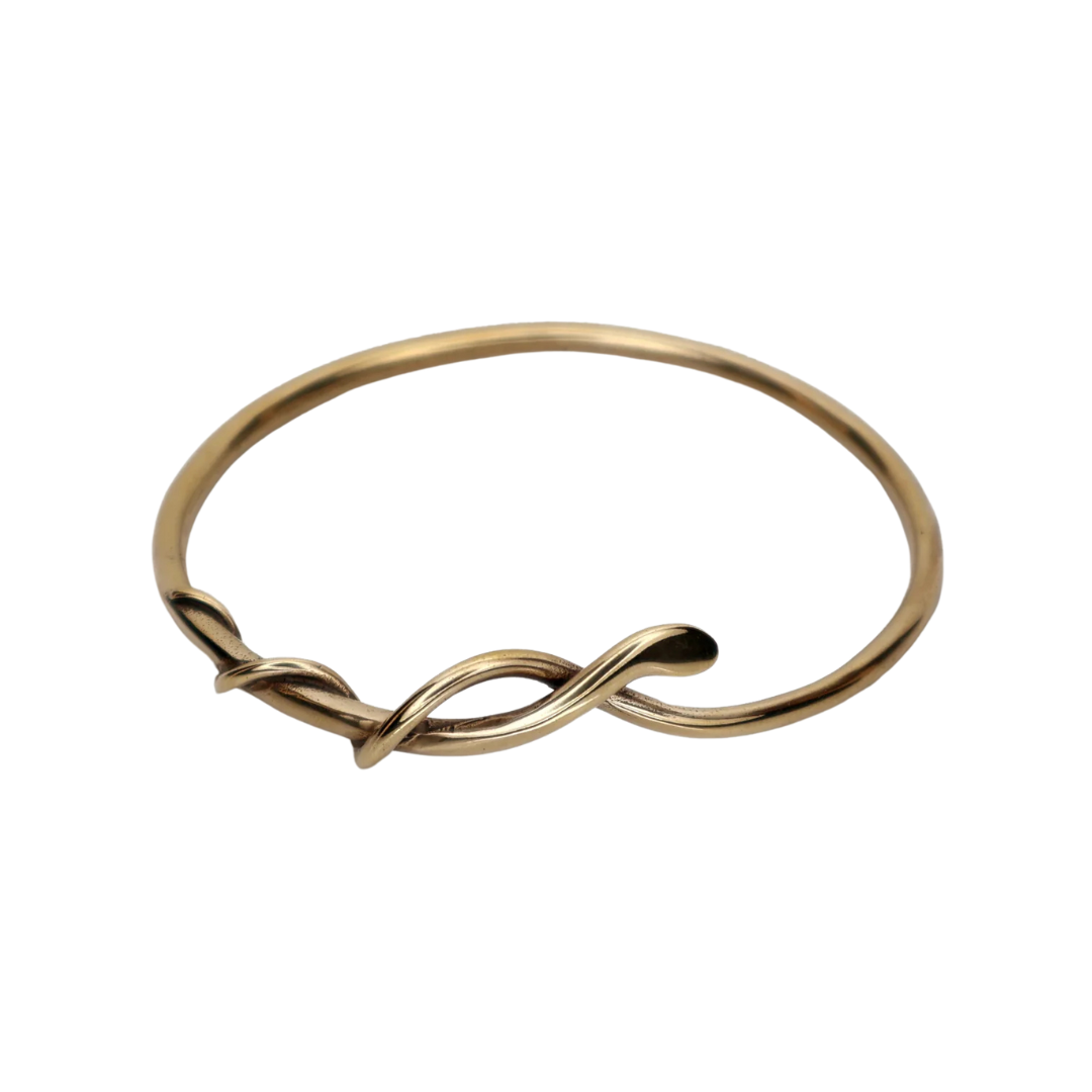 Viper Bangle - Brass