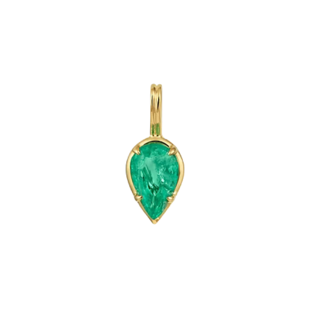 Pear Emerald Charm