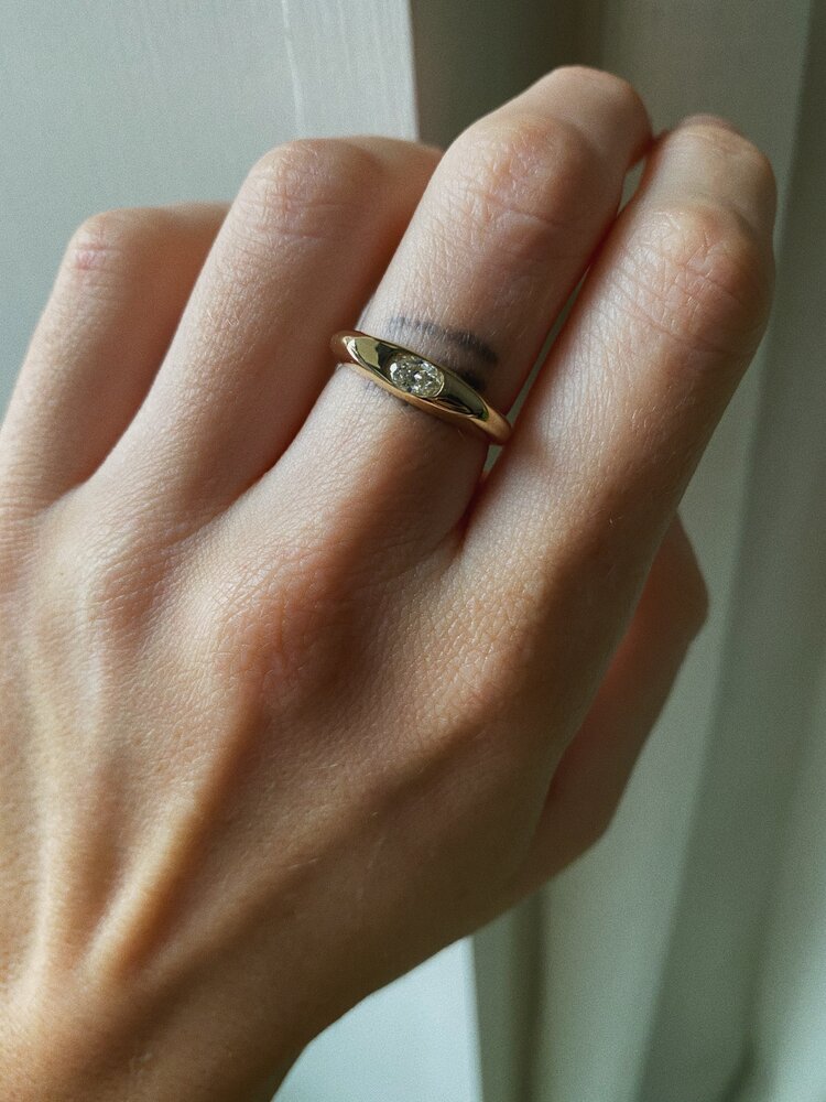 Stowe Signet Ring - Diamond — Commitment, Curated