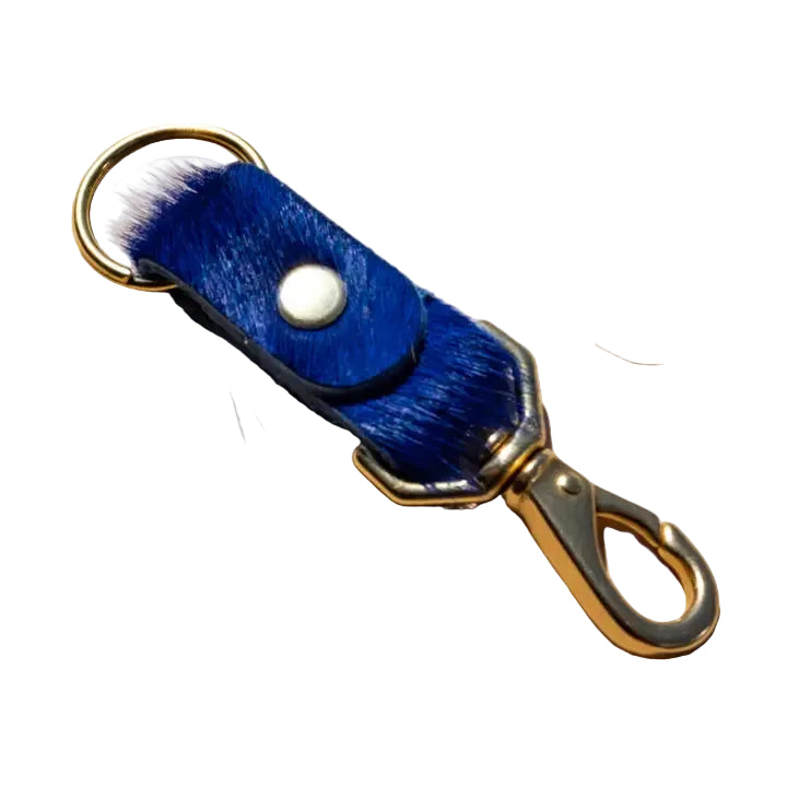 Lapis Cowhide Keychain