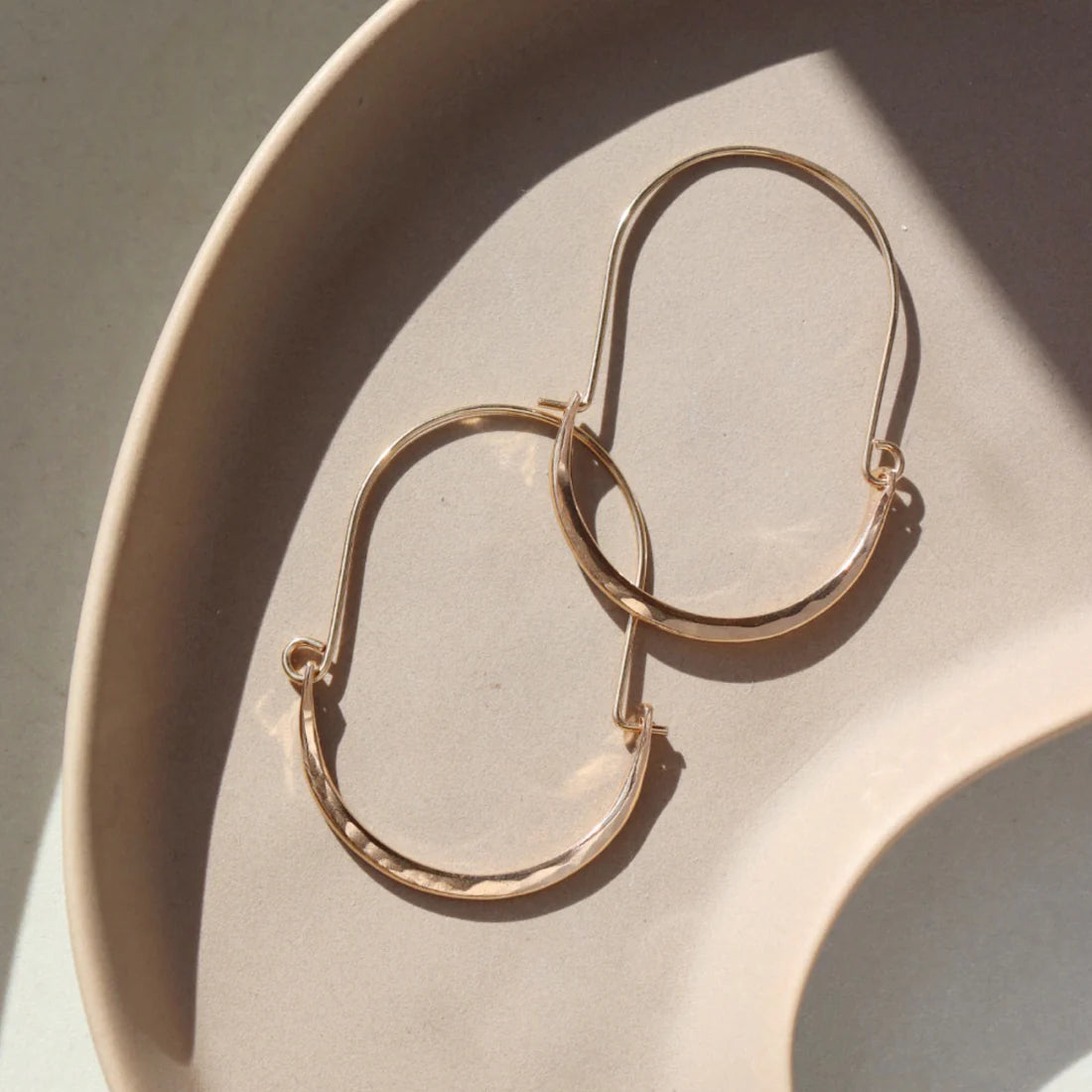 Hammered Paloma Hoops