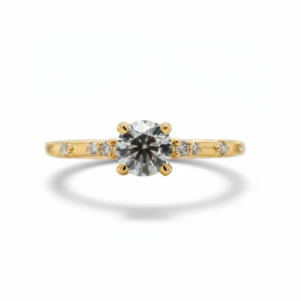 Scattered Diamond Ring