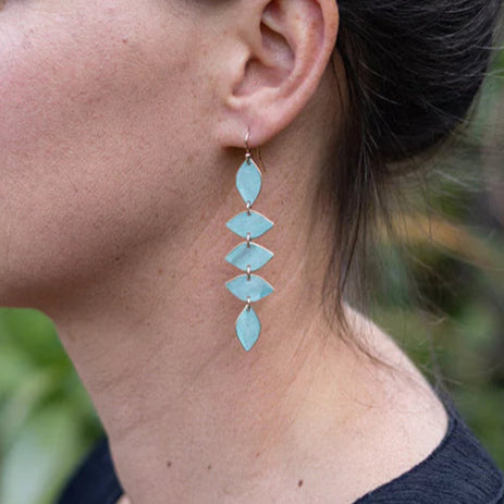 Ivy Short Earrings - Lapis