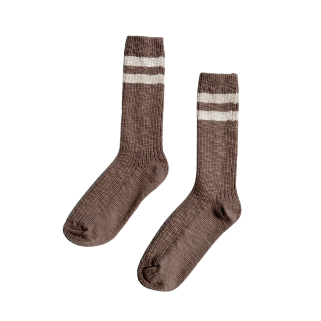 Le Bon Shoppe Cottage Varsity Socks - Flax Varsity