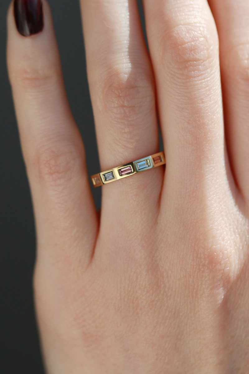 Umba Sapphire Baguette Band — Commitment, Curated
