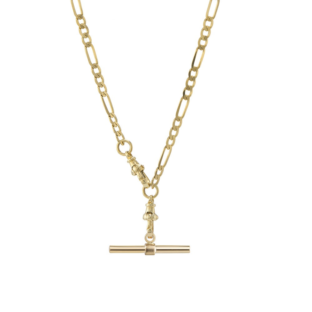 London Flats T Bar Plaque Necklace