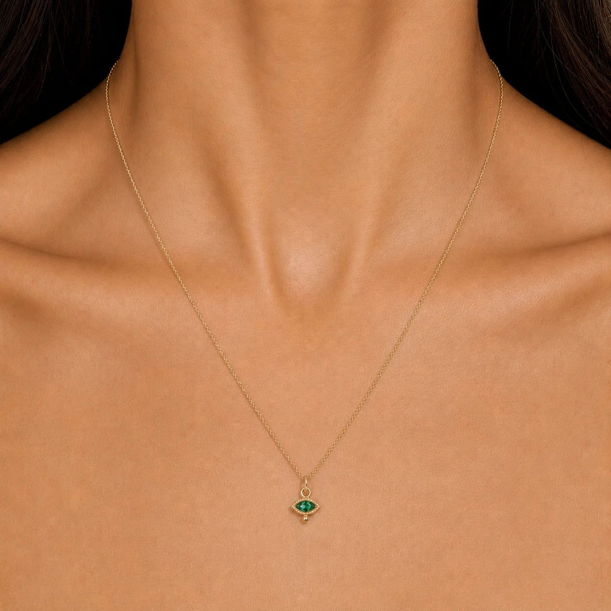 Emerald Tiniest Totem — Zahava Heirlooms Trunk Show