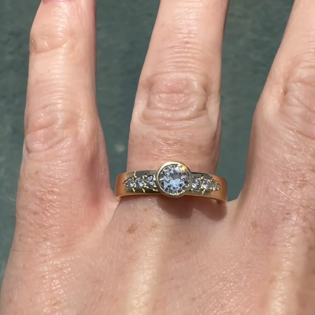 Sierra Ring With Antique Old European Cut Diamond  — Commitment, Curated