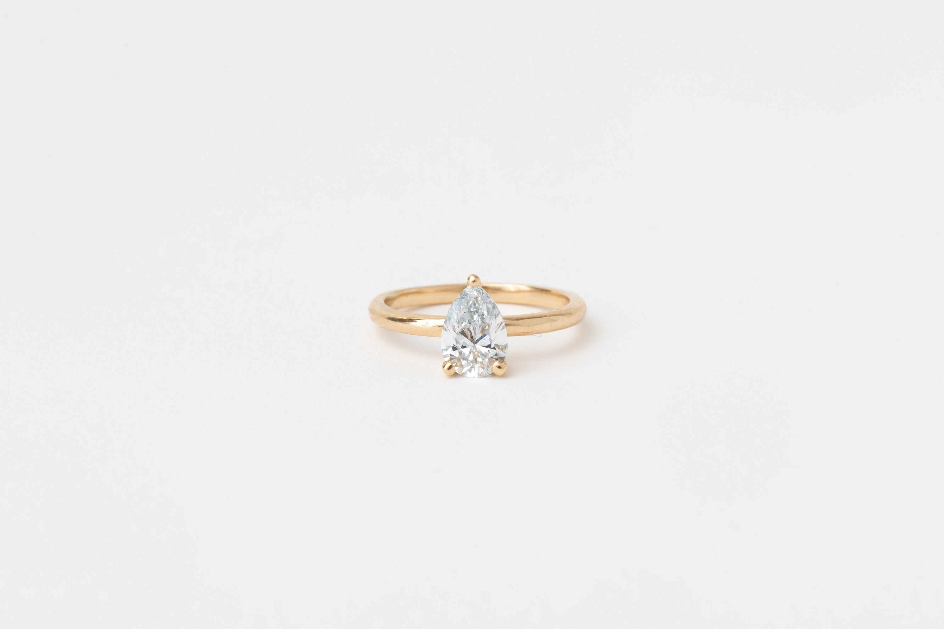 Classic Pear Diamond Ring