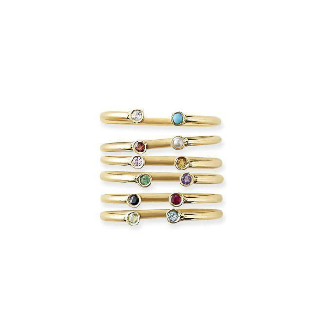 Dual Birthstone Ring — Customized + Collected Trunk Show