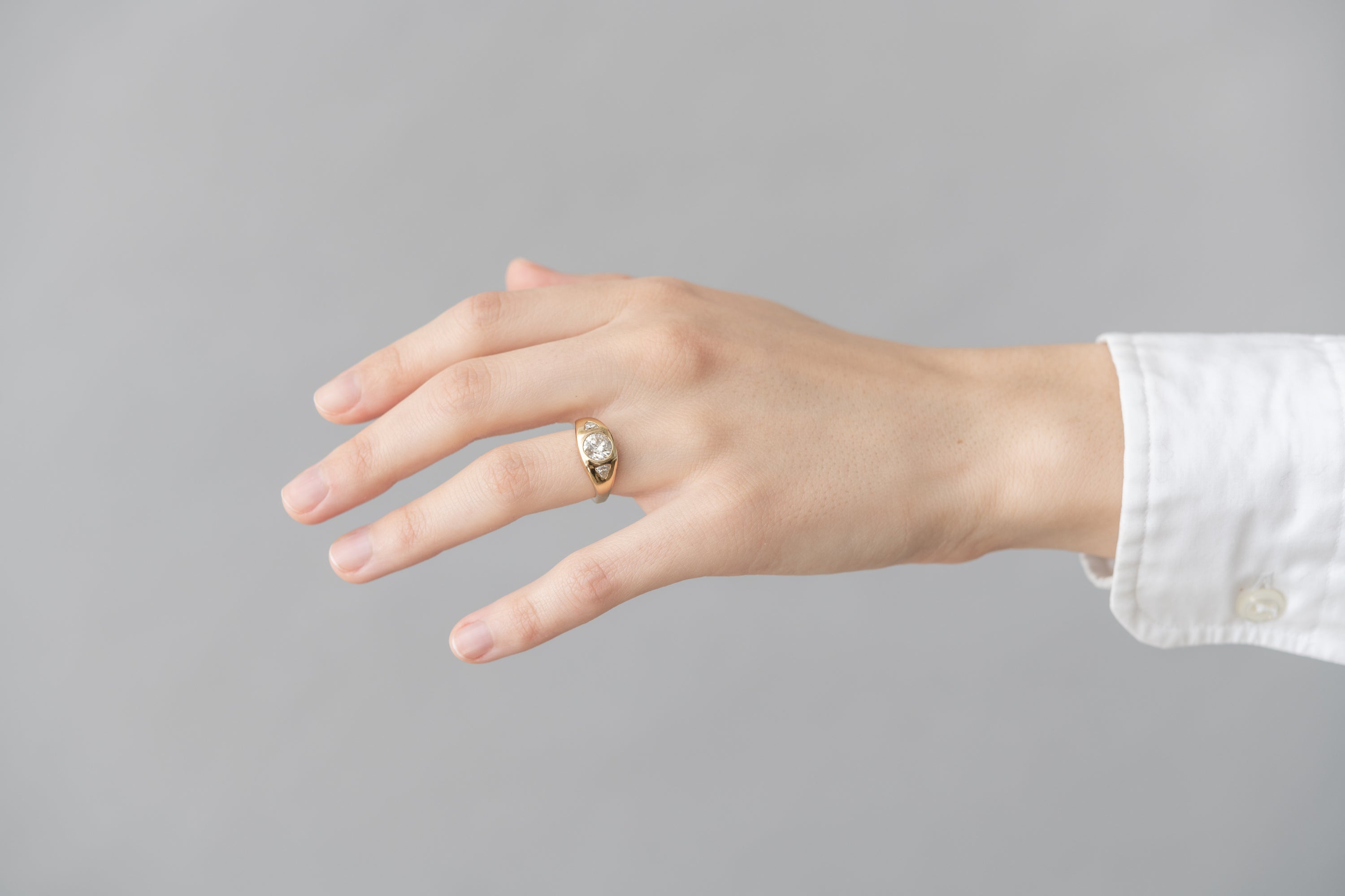 Commitment Collection: Cosmos Three Stone Ring
