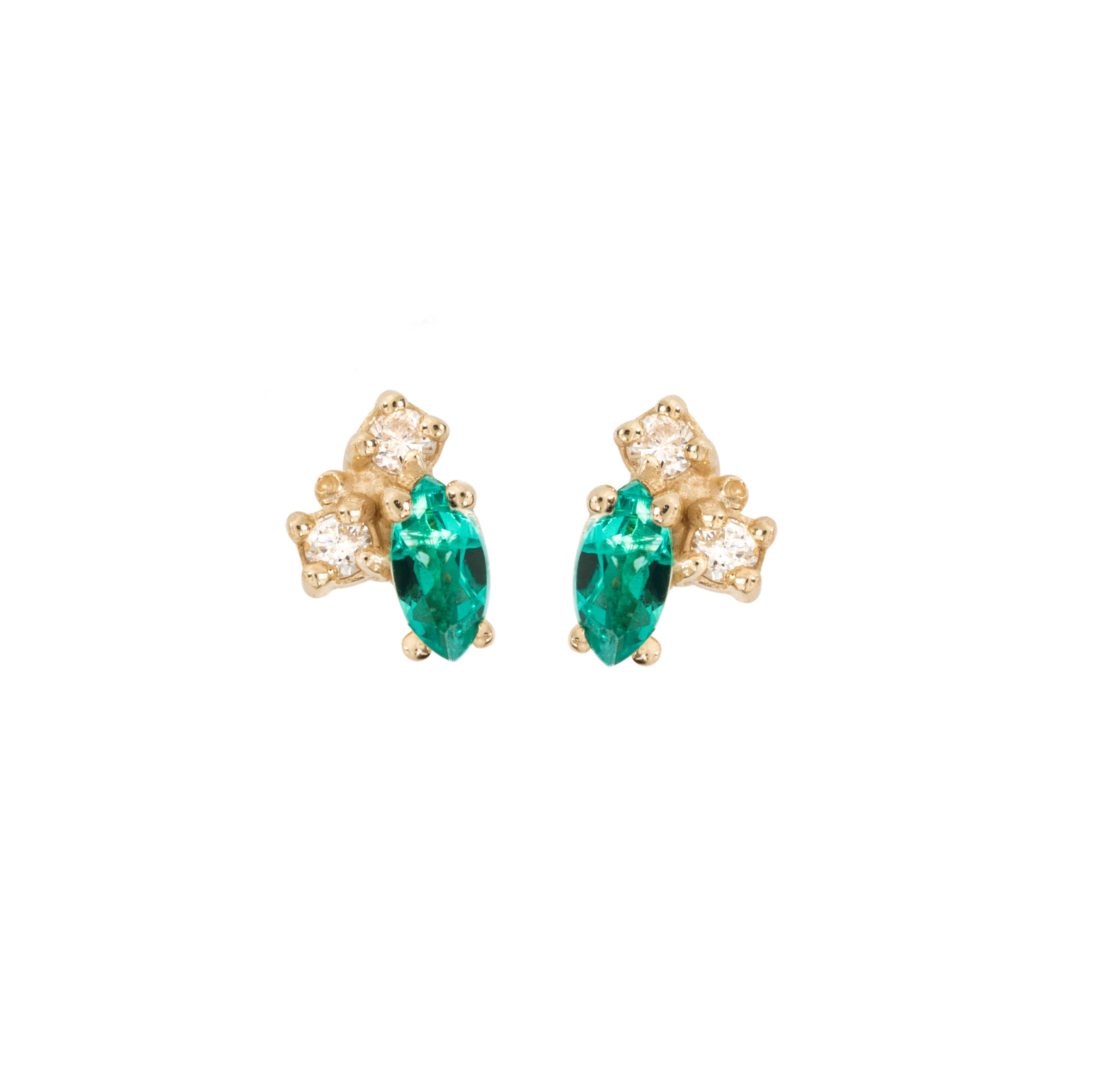 Birthstone Studs: Emerald (May)