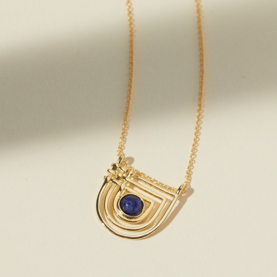 Golden Era Necklace - Lapis — Lindsay Lewis Trunk Show