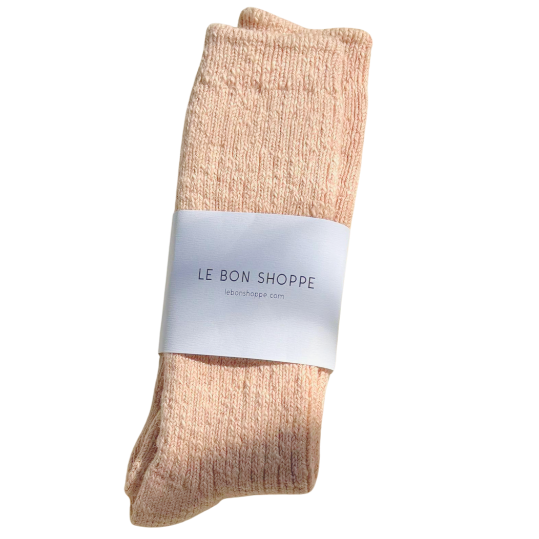 Le Bon Shoppe Cottage Socks - Peachy Keen