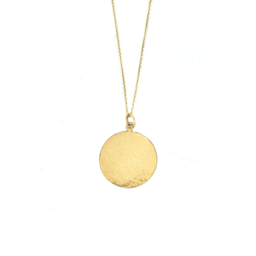 Hammered Disc Necklace - Shelter Jewelry Shop DC