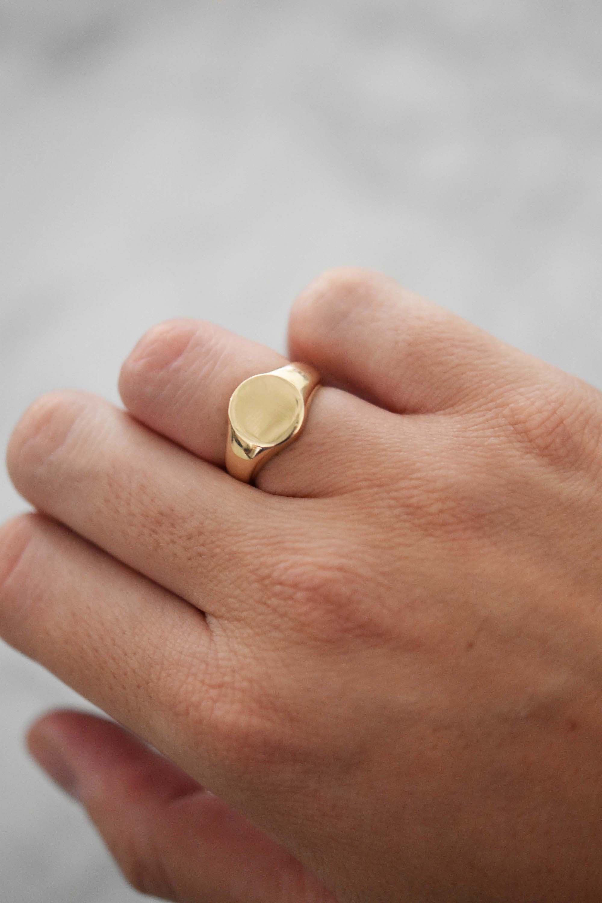 Rounded Heirloom Signet Ring