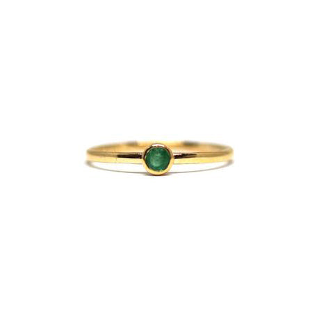Emerald Birthstone Stacking Ring