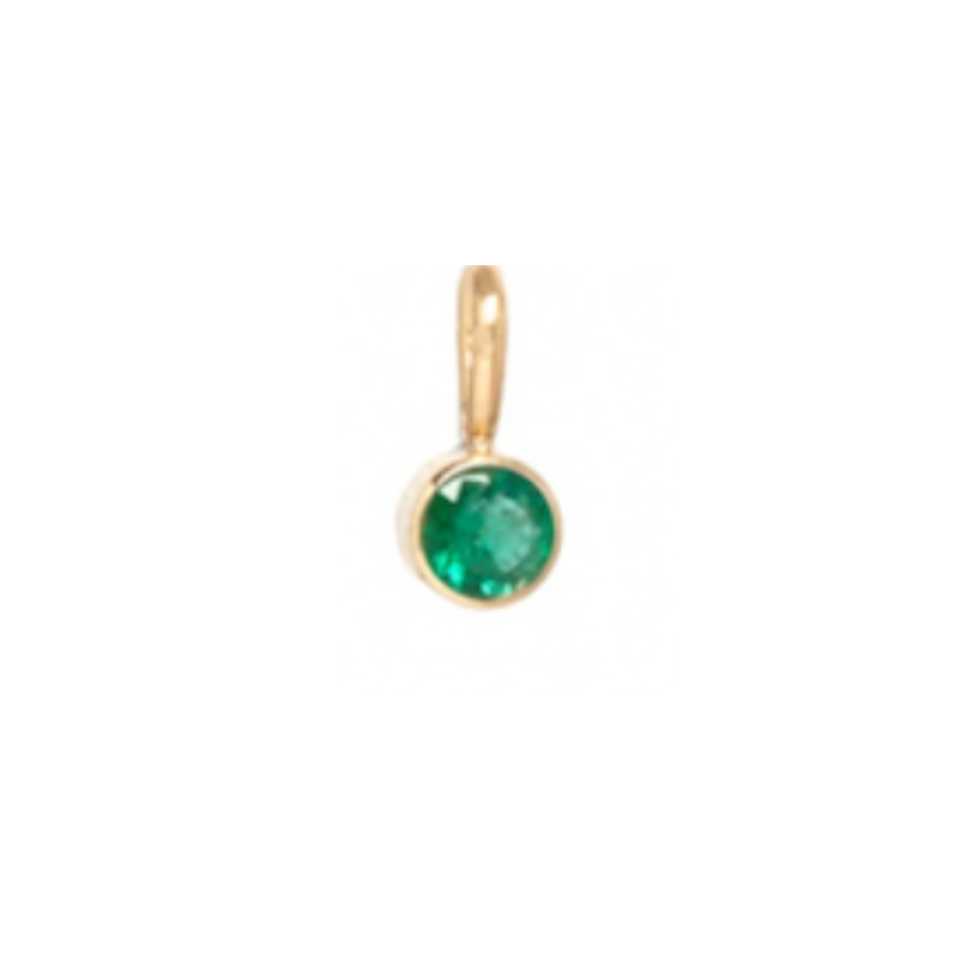 Welded Endless Bracelet - Emerald Charm