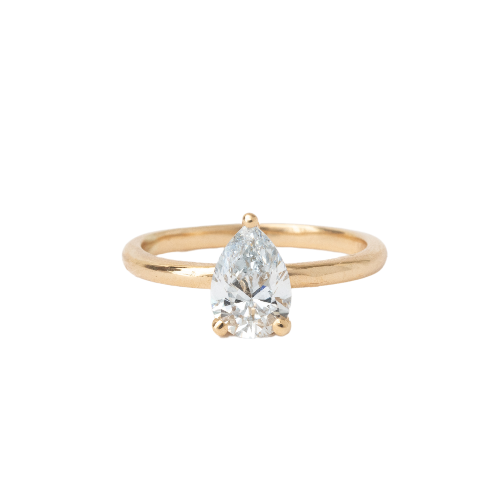 Classic Pear Diamond Ring