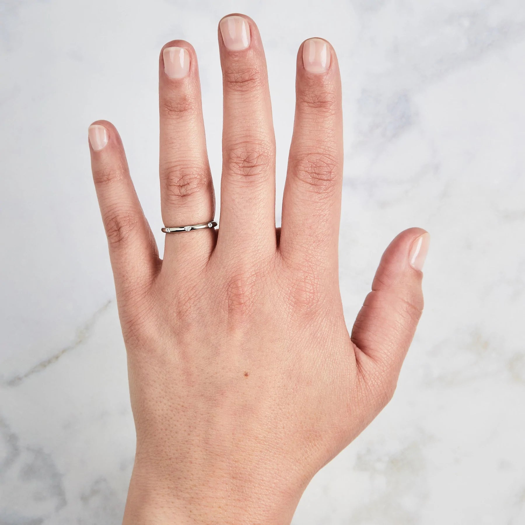 Lassen Half Round Diamond Band — Commitment, Curated