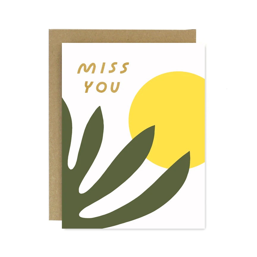 Miss You Sun Card